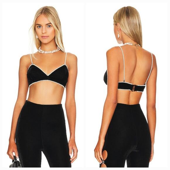 MAJORELLE Amore Top in Black Medium - Picture 1 of 11